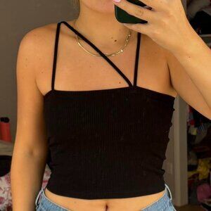 Zara Women's Black Crop-top